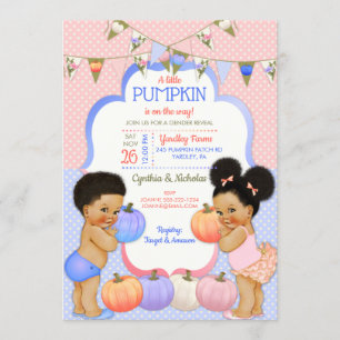 Kleine Kürbisgeschlechtsoffen Einladung