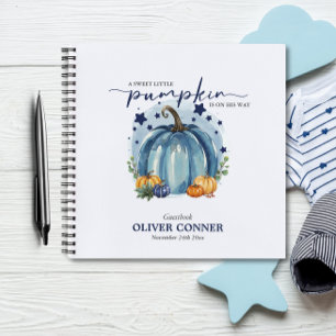 Kleine Kürbisjungen-Baby-Party Gastgeschenkliste Notizbuch