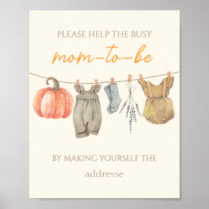 Kleine Kürbiskleider helfen bei der Mama-zu-----Zu Poster
