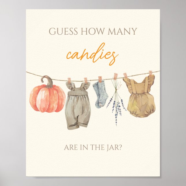 Kleine Kürbiskleider schätzen, wie viele Kanonen Poster (Vorne)