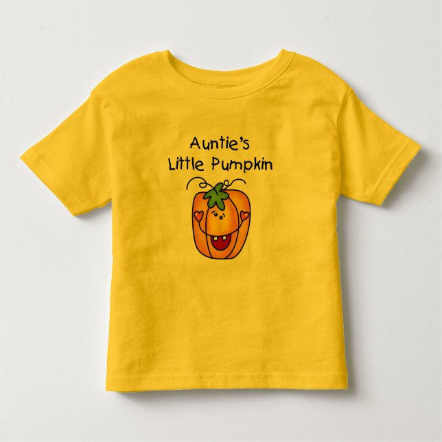 Kleine Kürbiskugeln und Geschenke der Tante Kleinkind T-shirt (Vorderseite)