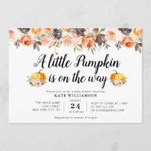 kleine Kürbiskuppe Blütendusche Einladung