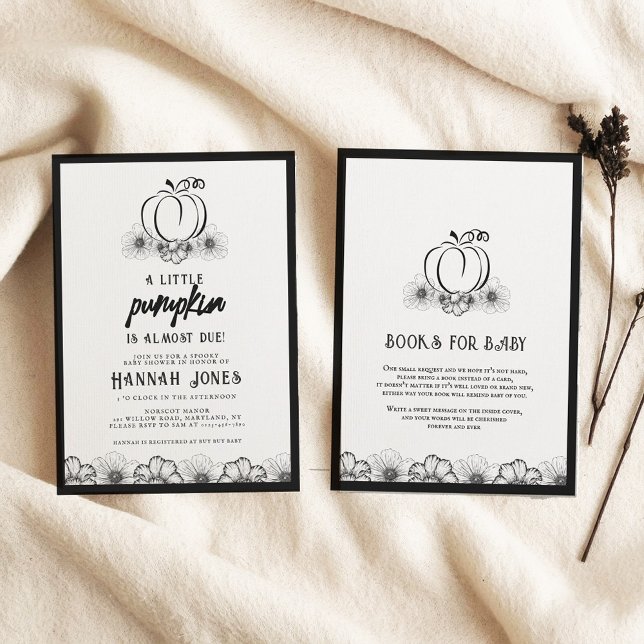 Kleine Kürbispuppe Duschköpfe & Blume Einladung (Von Creator hochgeladen)