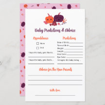 Kleine Kürbisvorhersagen & Ratschläge Kinderdusche