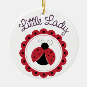 Kleine Lady Keramik Ornament