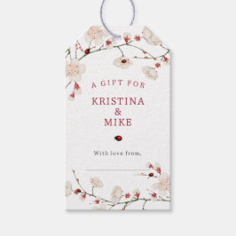 Kleine Ladybug Babydusche Geschenkanhänger