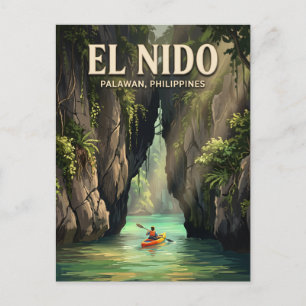 Kleine Lagune, El Nido Philippinen Postkarte