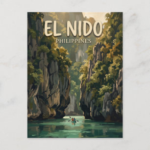 Kleine Lagune El Nido Philippinen Postkarte