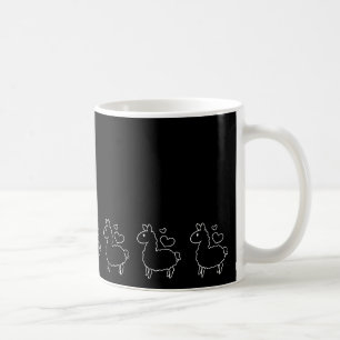 Kleine Lama-Silhouette Tasse