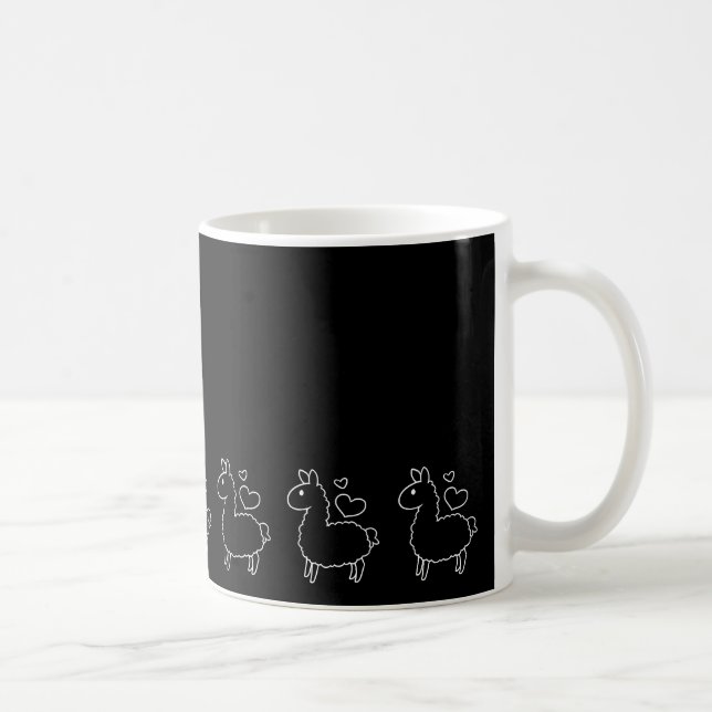 Kleine Lama-Silhouette Tasse (Rechts)