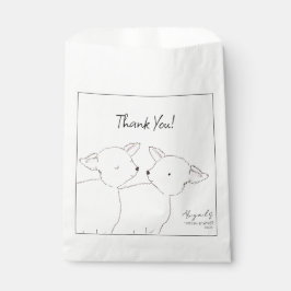 Kleine Lamb Twins Baby Dusche Geschenktütchen