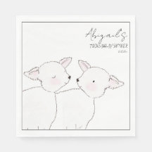 Kleine Lamb Twins Baby Dusche