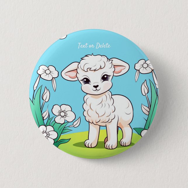 Kleine Lambtaste Button (Vorderseite)