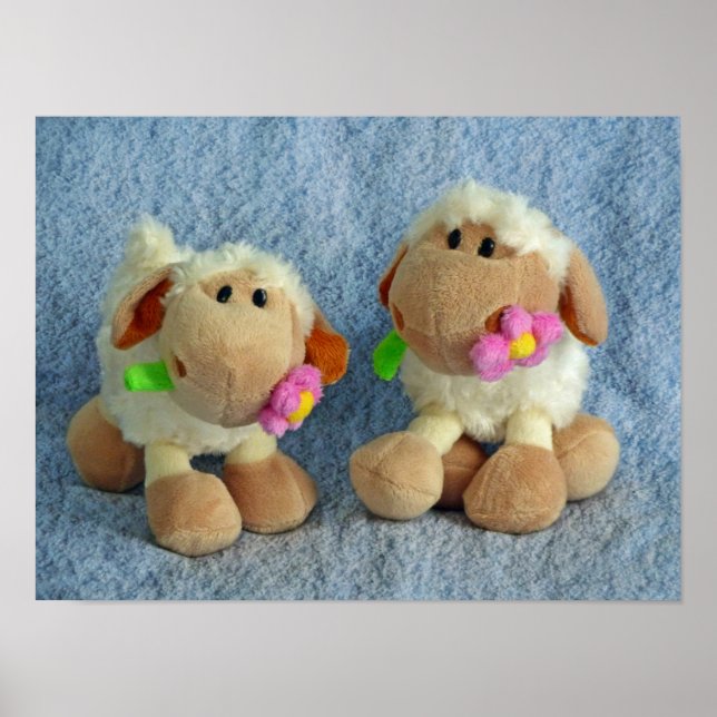 Kleine Lämmer Poster (Vorne)