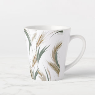 Kleine Latte-Tasse 12oz Minimaler Bauernstil Milchtasse