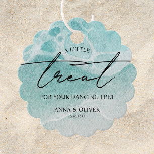 Kleine Leckerei für Ihre Dance Feet Beach Hochzeit Geschenkanhänger