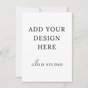 Kleine leere Einladungsvorlage (4,5 x 6,25)  Einladung