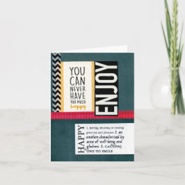 Kleine (leere) gefaltete Karte 4"x5,6"