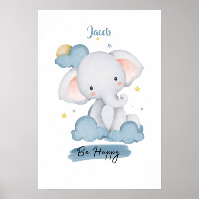 Kleine Lektionen Elefant aus der Cloud Poster (Vorne)
