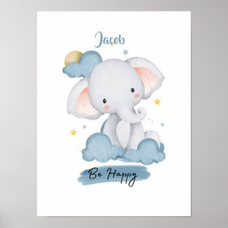 Kleine Lektionen Elefant aus der Cloud Poster
