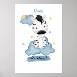 Kleine Lektionen Zebra aus den Wolken Poster