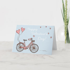 Kleine Liebe Bike Valentinstag Karte