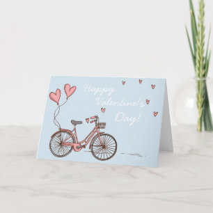 Kleine Liebe Bike Valentinstag Karte
