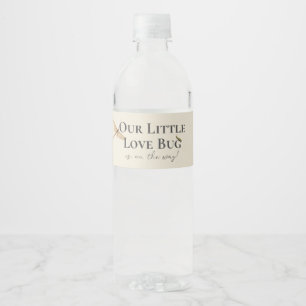 Kleine Liebe Bug Baby Dusche Wasserflaschenetikett