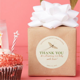 Kleine Liebe Bug Baby Shower Classic Round Sticker