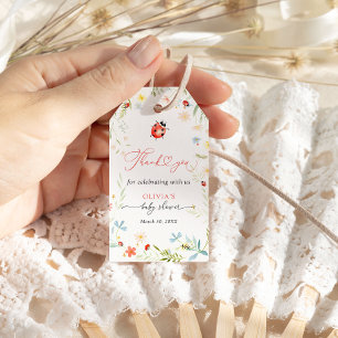 Kleine Liebe Bug Garden Baby Dusche Danke Geschenkanhänger