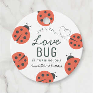 Kleine Liebe Bug Ladybug Geburtstag Vielen Dank fü Geschenkanhänger