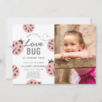 Kleine Liebe Bug Light Pink Ladybug Geburtstagsfei