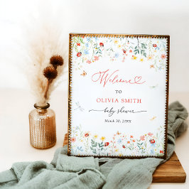 Kleine Liebe Bug Niedlich Garden Baby Dusche Willk Poster