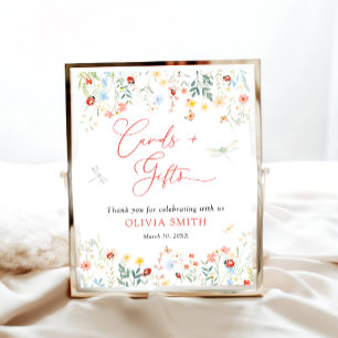 Kleine Liebe Bug Niedlich Gartenkarten und Geschen Poster