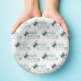 Kleine Liebe Bug on Way Baby Shower Pappteller
