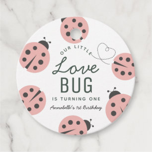 Kleine Liebe Bug Pink Ladybug Geburtstag Vielen Da Geschenkanhänger