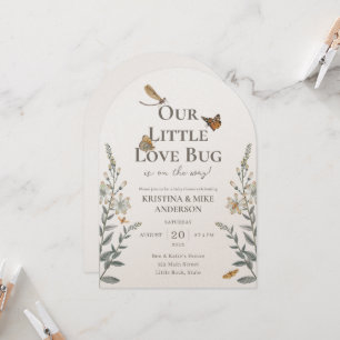 Kleine Liebe Bug QR Code Kinderdusche Einladung