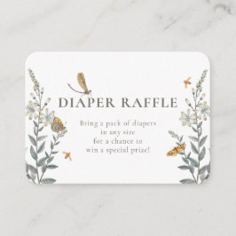 Kleine Liebe Bug Wildblume Babydusche Umschließung Begleitkarte