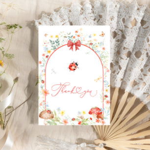 Kleine Liebe Bug Wildblume Kinderdusche Dankeskarte