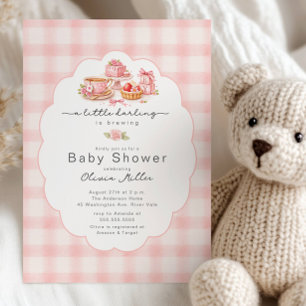 Kleine Liebling-Teeparty-Baby-Party Einladung