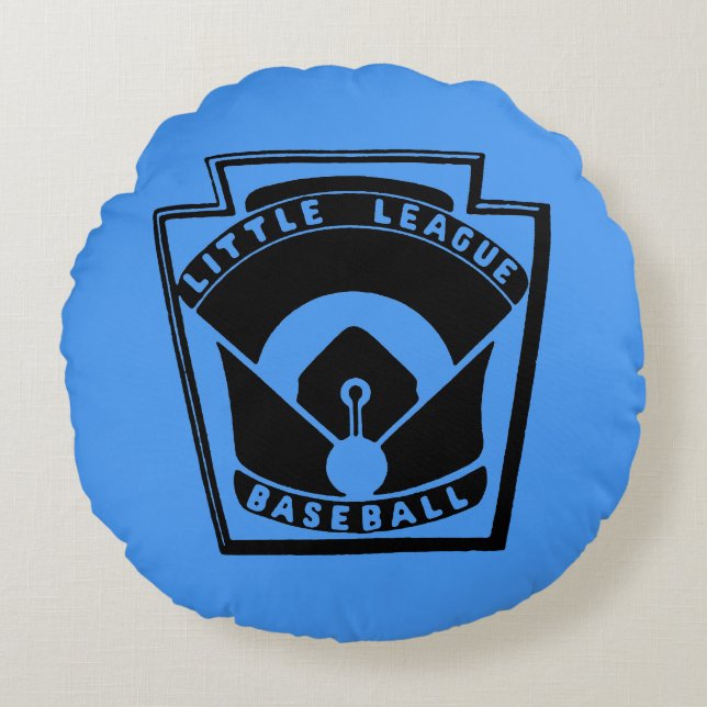 Kleine Liga-Baseball Rundes Kissen (Vorderseite)