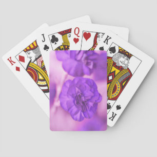 Kleine lila Blume Spielkarten