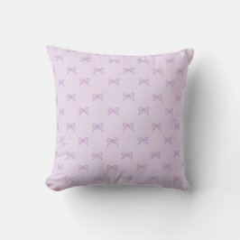 Kleine lila Schleife Feminine Pastell & Coquette  Kissen