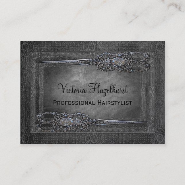 Kleine Londoner-Doppelt-Scheren Visitenkarte (Vorderseite)