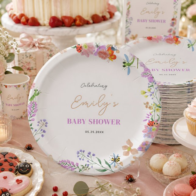 Kleine Love Bug Baby Shower Pappteller (Von Creator hochgeladen)