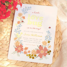 Kleine Love Bug Mädchen Retro-Baby-Party