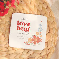 Kleine Love Bug Retro Mädchen Baby Shower