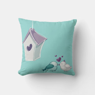 Kleine Lovebirds Kissen