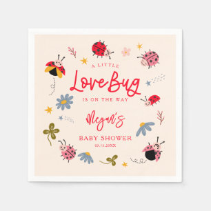 Kleine Lovebug Insect Babydusche Serviette