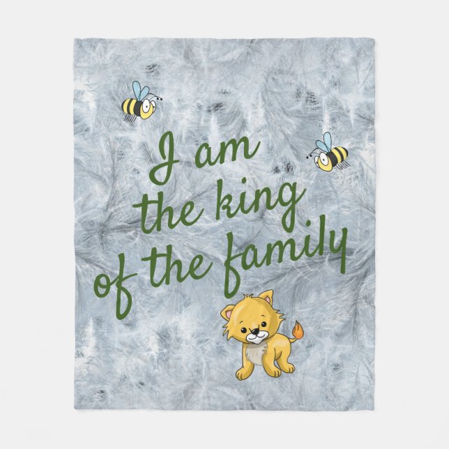 Kleine Löwentuch Fleecedecke (Vorderseite)